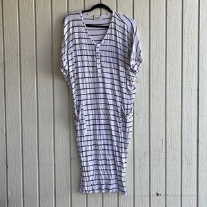 Dwell and Slumber Striped One Size House Dress